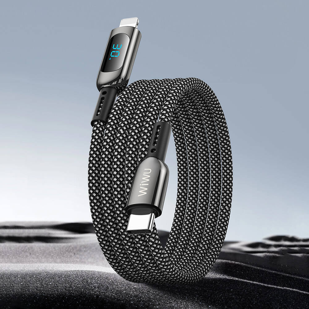 Wiwu Wi-C041 MagQ Çinko Alaşımlı Type-C to Lightning Hızlı Şarj Özellikli Data ve Şarj Kablosu 30W Wiwu Wi-C041 MagQ Çinko Alaşımlı Type-C to Lightning Hızlı Şarj Özellikli Data ve Şarj Kablosu 30W